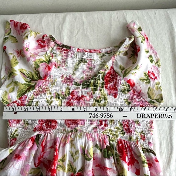 Jolie & Joy Floral Print Flutter Sleeves Party Dress - Picture 13 of 14